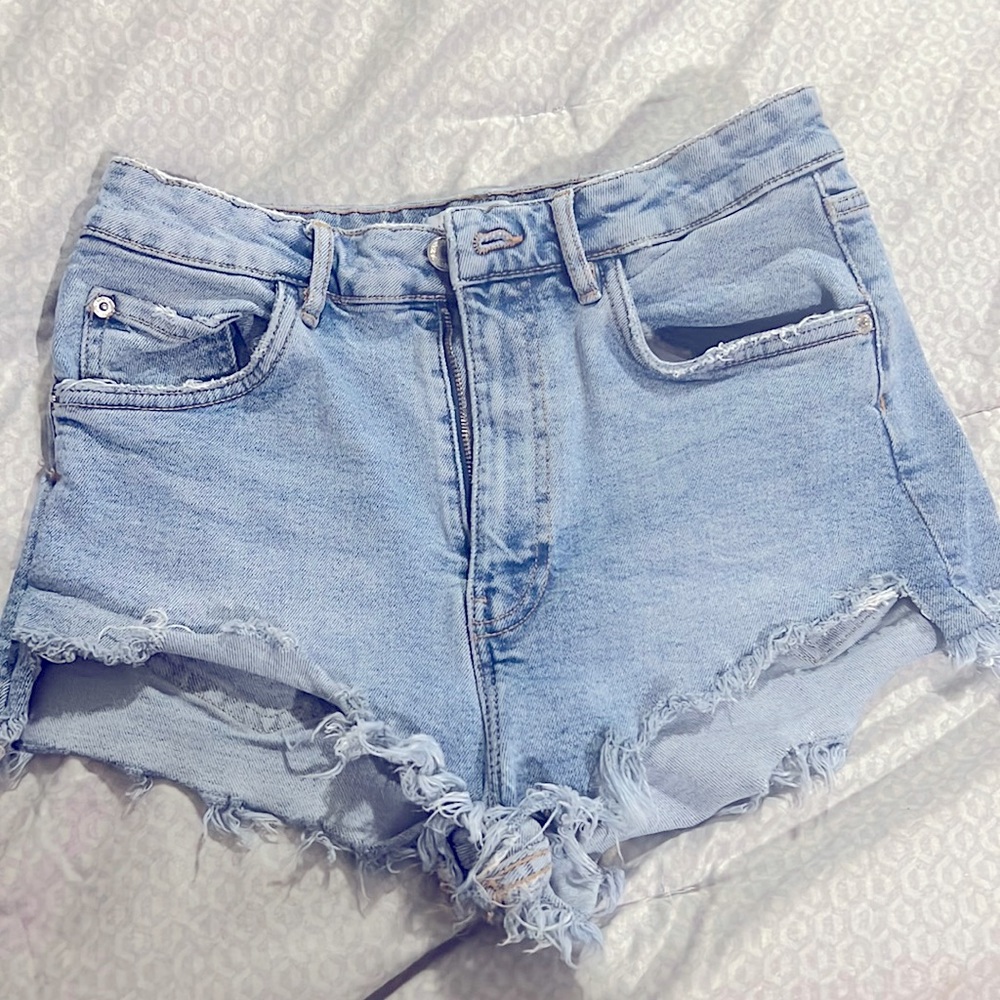 Zara high rise shorts